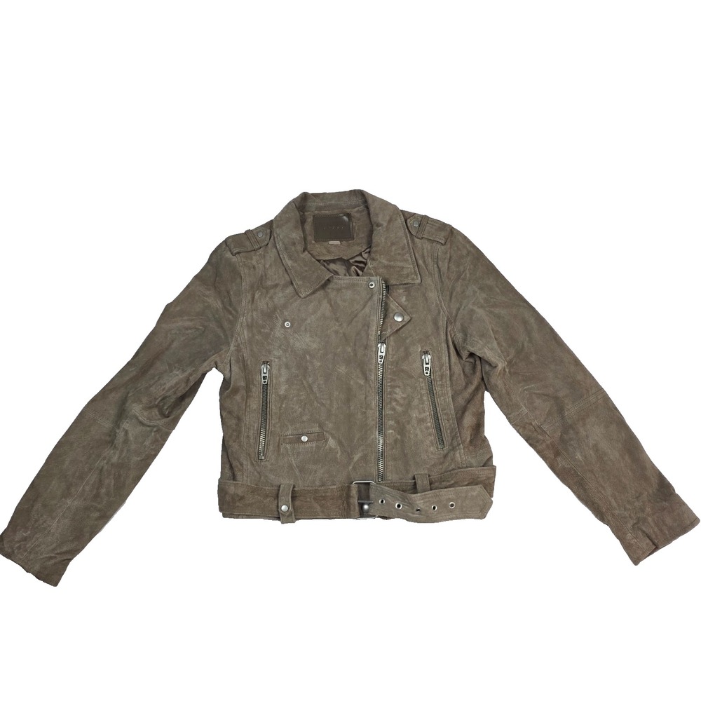 Blank NYC Suede Moto Leather Jacket Women's‎ Size LP